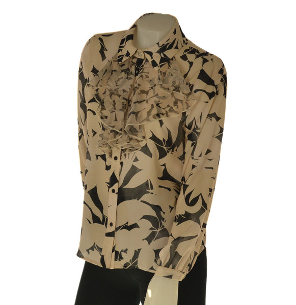 CAMICIA DONNA RAGAZZA  MANICA LUNGA FANTASIA ELEGANTE LAURA BIAGIOTTI ART. LB25P1508