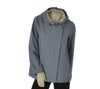GIACCA DONNA  TASCHE CON ZIP CAPPUCCIO LEGGERO ANTIVENTO VIRGINIA BLU ART. JO-03C