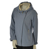 GIACCA DONNA  TASCHE CON ZIP CAPPUCCIO LEGGERO ANTIVENTO VIRGINIA BLU ART. JO-03C