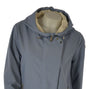 GIACCA DONNA  TASCHE CON ZIP CAPPUCCIO LEGGERO ANTIVENTO VIRGINIA BLU ART. JO-03C