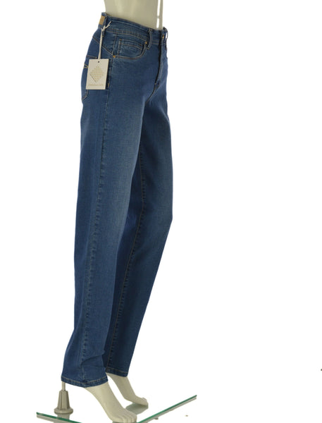 JEANS DONNA VITA ALTA CINQUE TASCHE MISTO COTONE  EMANUELA COSTA ART. EC6764