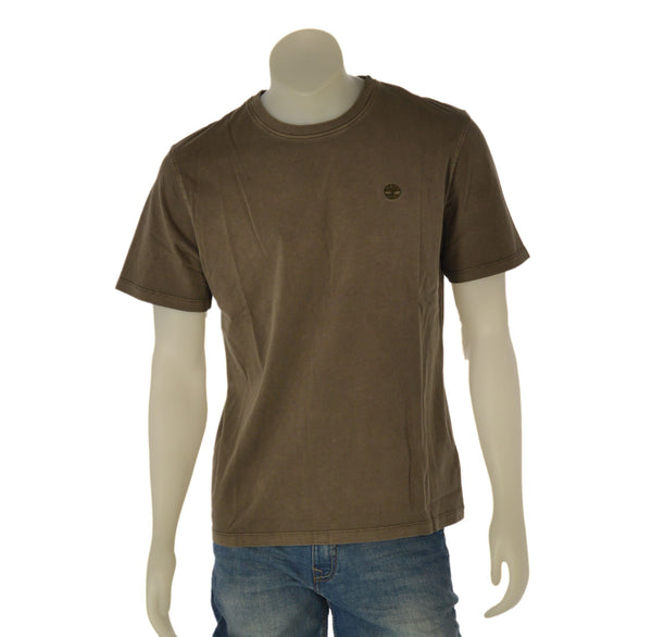 T-SHIRT UOMO COTONE PURO TRASPIRANTE LOGO MANICA CORTA  TIMBERLAND ART. TB0A5YAY