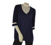 MAGLIA DONNA SCOLLO V MANICA TRE QUARTI TAGLIE COMODE  SOPHIA CURVY ART. 25123
