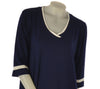 MAGLIA DONNA SCOLLO V MANICA TRE QUARTI TAGLIE COMODE  SOPHIA CURVY ART. 25123