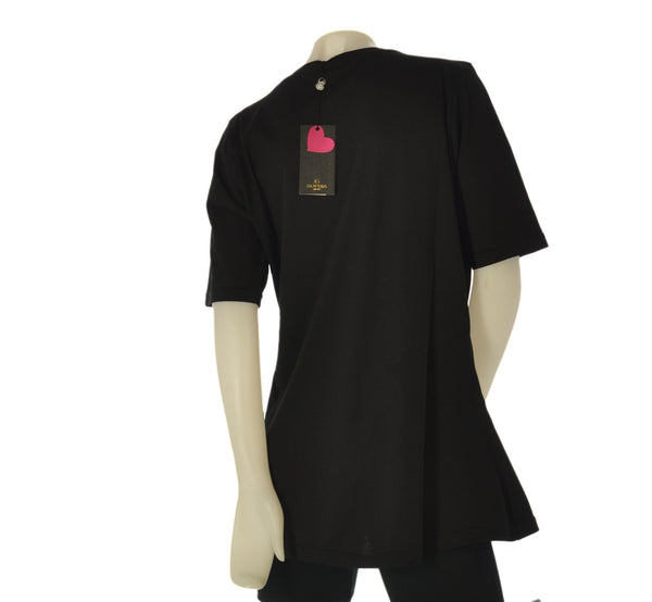 T-SHIRT DONNA COTONE PURO STAMPA MANICA CORTA  SOPHIA CURVY ART. 25069