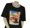 T-SHIRT DONNA COTONE PURO STAMPA MANICA CORTA  SOPHIA CURVY ART. 25069