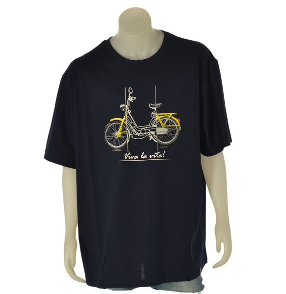 T-SHIRT UOMO TAGLIE COMODE COTONE PURO STAMPA GIROCOLLO MANICA CORTA  MAX FORT ART.E2646