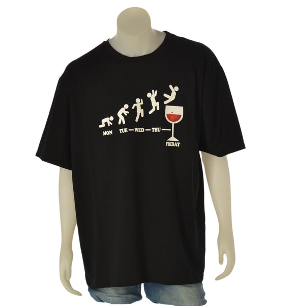 T-SHIRT UOMO TAGLIE COMODE STAMPA GIROCOLLO MANICHE CORTE MAXFORT ART. E2631