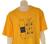 T-SHIRT UOMO TAGLIE FORT GIROCOLLO STAMPA COTONE PURO I MAXFORT ART. B38461