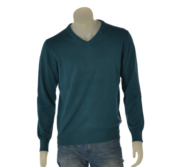 MAGLIONE COTONE PURO UOMO SCOLLO A V  HENRY BARROWS ART. MU0334