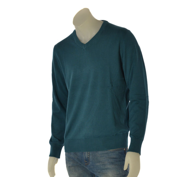 MAGLIONE COTONE PURO UOMO SCOLLO A V  HENRY BARROWS ART. MU0334
