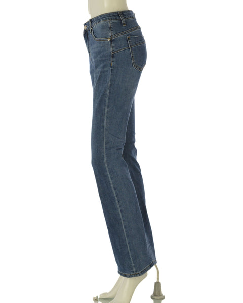 JEANS ZAMPA MISTO COTONE 5 TASCHE COMODO  DONNA GRIFFAI ART. 6158