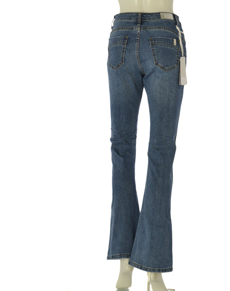 JEANS ZAMPA MISTO COTONE 5 TASCHE COMODO  DONNA GRIFFAI ART. 6158
