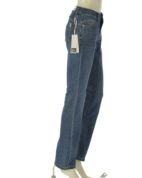 JEANS ZAMPA MISTO COTONE 5 TASCHE COMODO  DONNA GRIFFAI ART. 6158