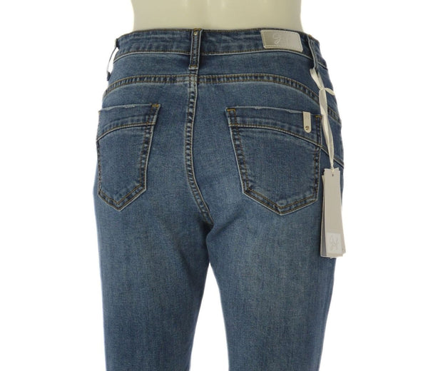 JEANS ZAMPA MISTO COTONE 5 TASCHE COMODO  DONNA GRIFFAI ART. 6158