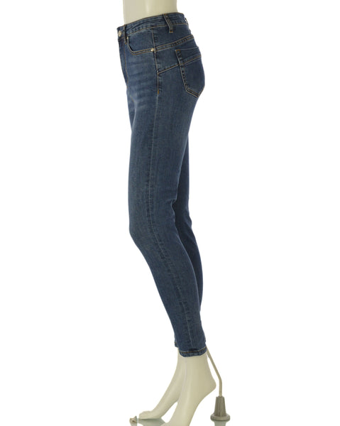 JEANS SKINNY DONNA VITA ALTA 5 TASCHE ELASTISTIZZATO  GRIFFAI ART. 6152