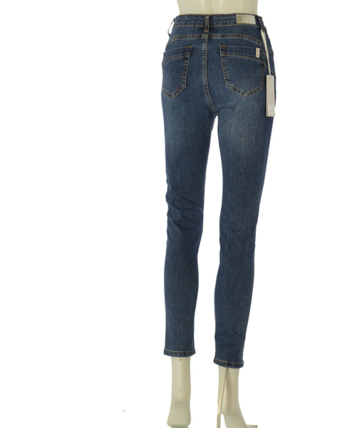 JEANS SKINNY DONNA VITA ALTA 5 TASCHE ELASTISTIZZATO  GRIFFAI ART. 6152