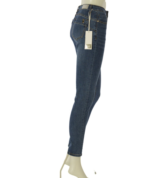 JEANS SKINNY DONNA VITA ALTA 5 TASCHE ELASTISTIZZATO  GRIFFAI ART. 6152