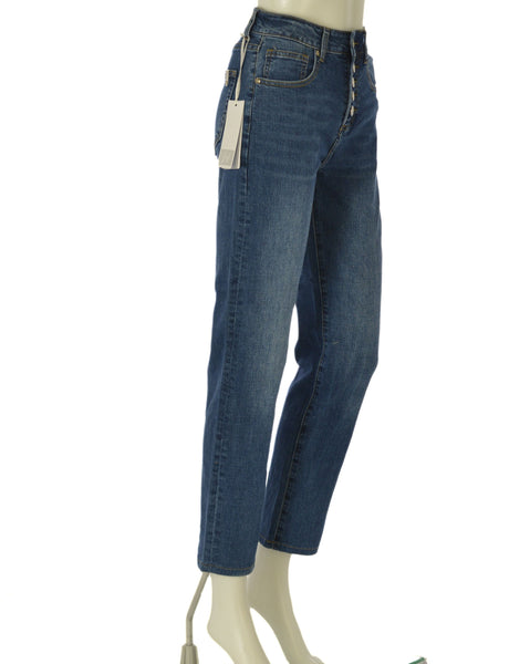 JEANS REGULAR FIT BOTTONI ELASTICIZZATO MISTO COTONE TASCHE  DONNA GRIFFAI ART. 6182