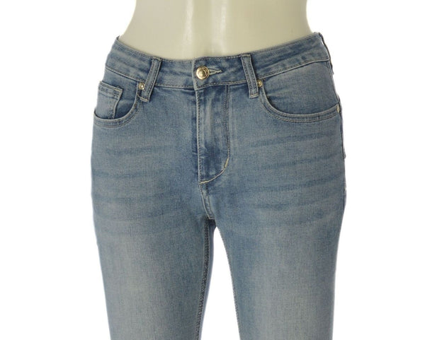 JEANS SKINNY MISTO COTONE VITA BASSA ELASTICIZZATO   DONNA GRIFFAI ART. 6151