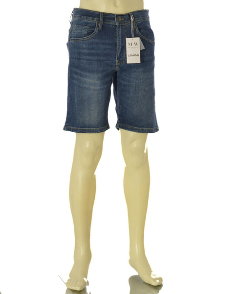 BERMUDA JEANS UOMO TASCHE COMODO ELASTICIZZATO  LOSAN ART. LMNAP0403-25033