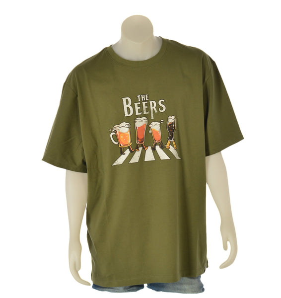 T-SHIRT UOMO TAGLIE OVER COTONE STAMPA GIROCOLLO   MAXFORT ART. E2632