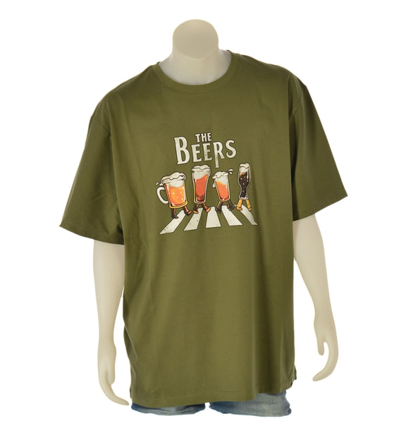 T-SHIRT UOMO TAGLIE OVER COTONE STAMPA GIROCOLLO   MAXFORT ART. E2632