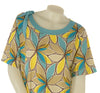 T-SHIRT DONNA TAGLIE OVER GAIA ELEGANTE MANICA CORTA FANTASIA  PIU ART. 532