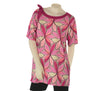 T-SHIRT DONNA TAGLIE OVER GAIA ELEGANTE MANICA CORTA FANTASIA  PIU ART. 532