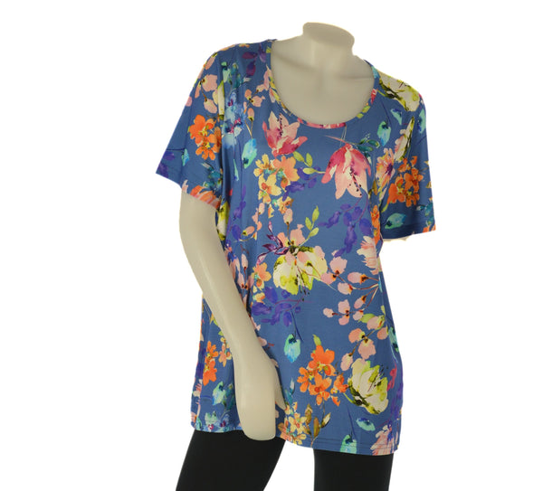 T-SHIRT DONNA TAGLIE OVER  MANICA CORTA FANTASIA TRASPIRANTE GAIA PIU ART. 620/03