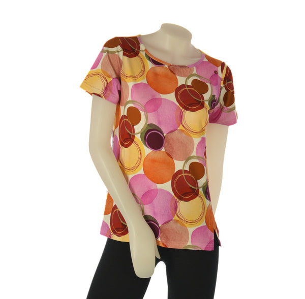 T-SHIRT DONNA  GIROCOLLO FANTASIA TRASPIRANTE GAIA B ART. 177