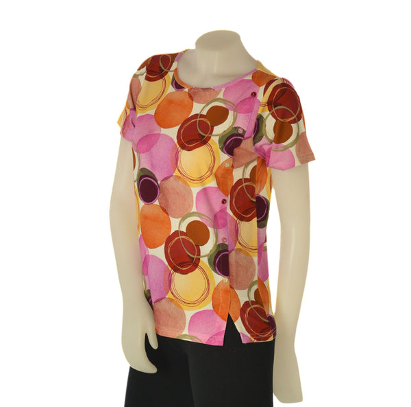 T-SHIRT DONNA  GIROCOLLO FANTASIA TRASPIRANTE GAIA B ART. 177