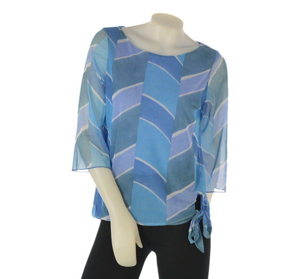 MAGLIA DONNA LEGGERA MANICA TRE QUARTI FANTASIA  GAIA B ART. 152