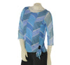 MAGLIA DONNA LEGGERA MANICA TRE QUARTI FANTASIA  GAIA B ART. 152