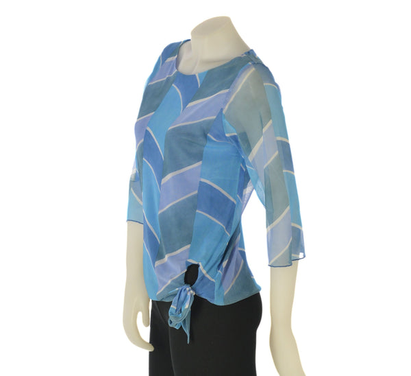 MAGLIA DONNA LEGGERA MANICA TRE QUARTI FANTASIA  GAIA B ART. 152