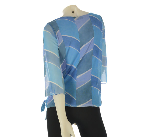 MAGLIA DONNA LEGGERA MANICA TRE QUARTI FANTASIA  GAIA B ART. 152