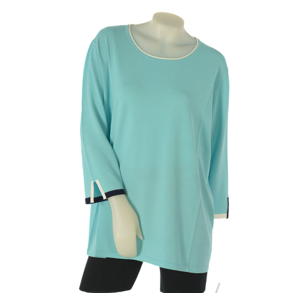 MAGLIA TAGLIE OVER RAFFINATA MANICA TRE QUARTI  DONNA GAIA PIU ART. 521
