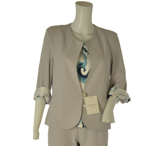 COMPLETO DONNA ELEGANTE CLASSICO  GABRIELLA RAFFINATO LUSSUOSO ART. 49 CIELO LUXURY 43