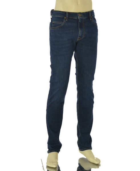 JEANS UOMO LEE TASCHE MISTO COTONE CLASSICO SLIM STRAIGHT ART. RIDER DEEP OCEAN