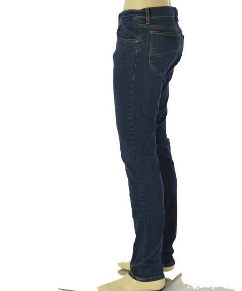 JEANS UOMO LEE TASCHE MISTO COTONE CLASSICO SLIM STRAIGHT ART. RIDER DEEP OCEAN