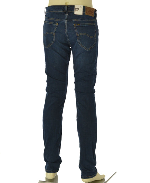 JEANS UOMO LEE TASCHE MISTO COTONE CLASSICO SLIM STRAIGHT ART. RIDER DEEP OCEAN