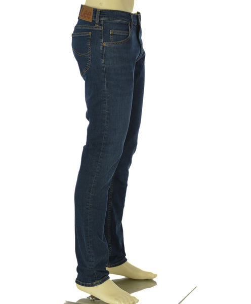 JEANS UOMO LEE TASCHE MISTO COTONE CLASSICO SLIM STRAIGHT ART. RIDER DEEP OCEAN