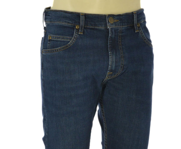 JEANS UOMO LEE TASCHE MISTO COTONE CLASSICO SLIM STRAIGHT ART. RIDER DEEP OCEAN
