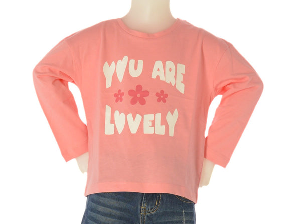 T-SHIRT BAMBINA  COTONE STAMPA GIROCOLLO LOSAN ART. LKGAP0303-25001