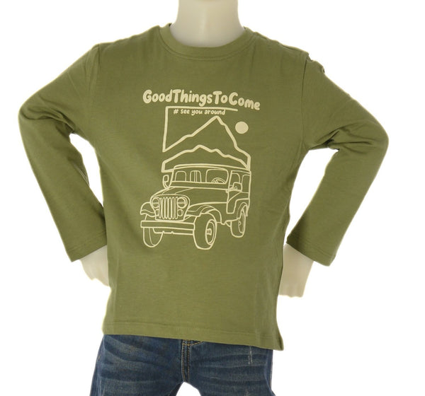 T-SHIRT BAMBINO  COTONE STAMPA GIROCOLLO LOSAN ART. LKBAP0303-25005