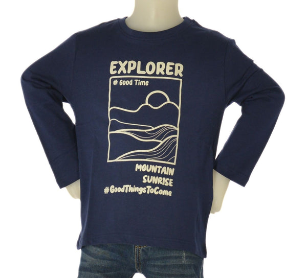 T-SHIRT BAMBINO  COTONE STAMPA GIROCOLLO LOSAN ART. LKBAP0303-25005
