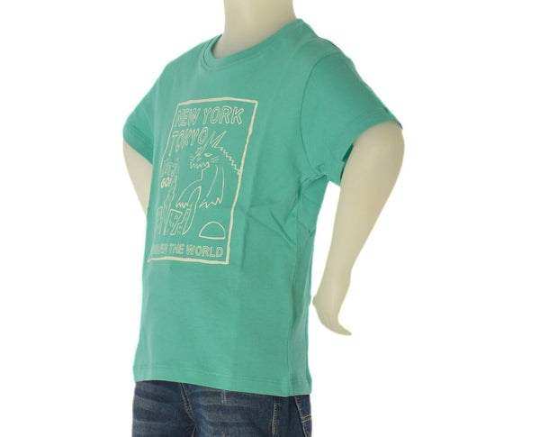 T-SHIRT BAMABINO COTONE STAMPA GIROCOLLO ART. LKBAP0303-25032