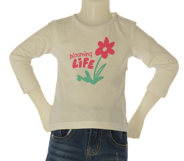 T-SHIRT BAMBINA GIROCOLLO COTONE STAMPA LOSAN ART. LBGAP0303-25001