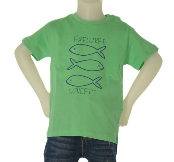 T-SHIRT BAMBINO  GIROCOLLO COTONE STAMPA LOSAN ART. LBBAP0303-25011