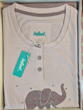 PIGIAMA DONNA RAGAZZA PURO COTONE SERAFINO ELAFANTE INFIORE ART. 652401